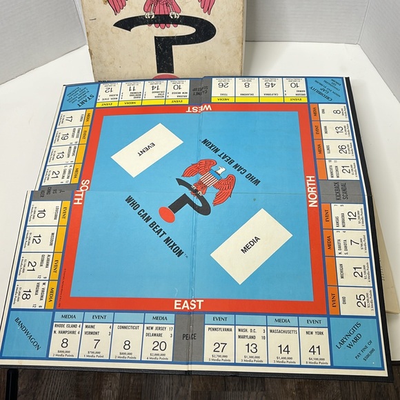 Boardgame | Vintage Who Can Beat Nixon | Presidential Sweepstakes | 1970 Release - Picture 6 of 8